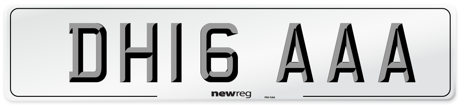DH16 AAA Number Plate from New Reg